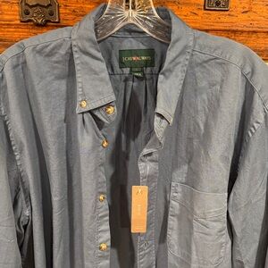 J. Crew Slate Blue Button-Up Shirt